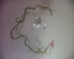 Ceiling Art Ribbon and  Bird Theme 